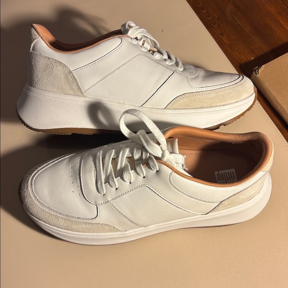 Fitflop White and Tan Casual Shoes - Picture 2 of 8